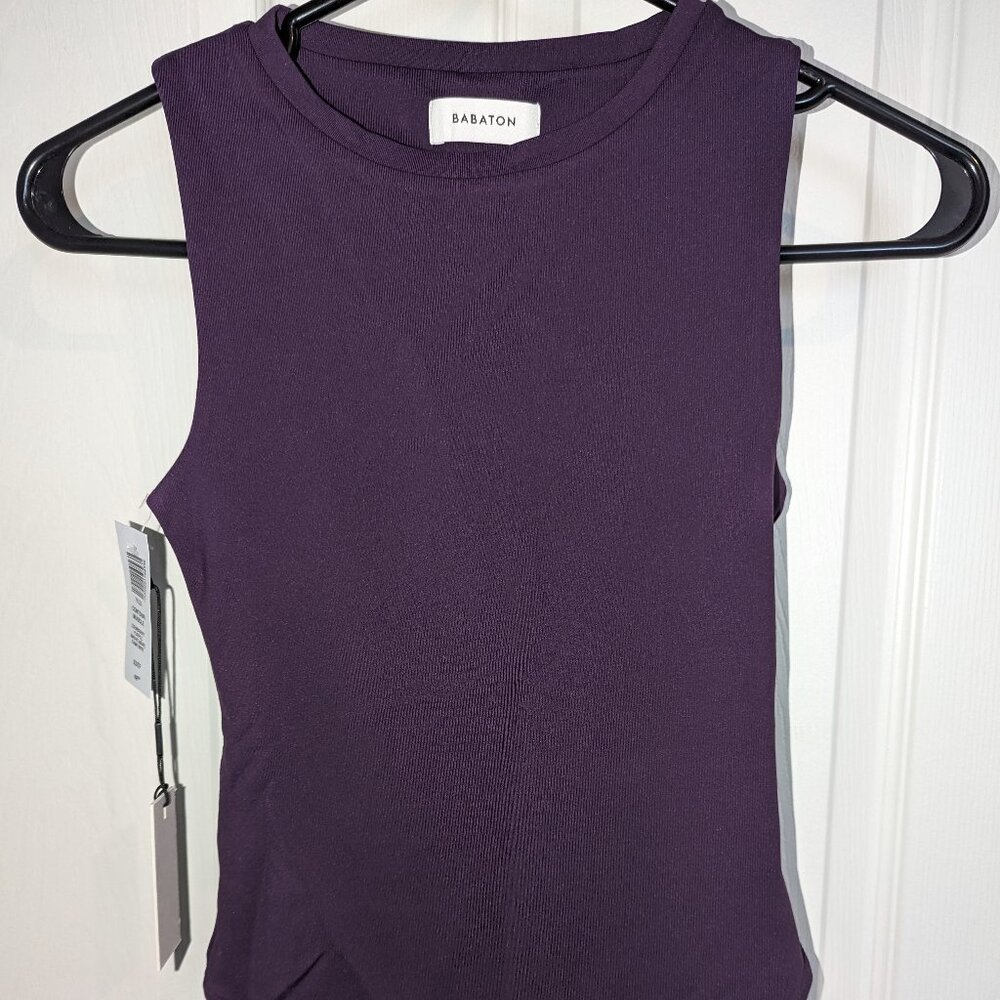 Aritzia Contour Muscle Sleeveless Bodysuit - Mauve Muse Purple Babaton